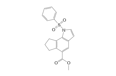 1-(benzenesulfonyl)-7,8-dihydro-6H-cyclopenta[g]indole-5-carboxylic acid methyl ester