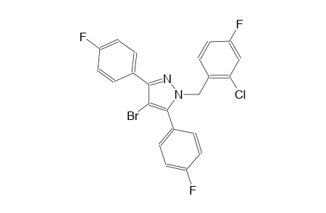 4-bromo-1-(2-chloro-4-fluorobenzyl)-3,5-bis(4-fluorophenyl)-1H-pyrazole