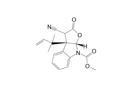 METHYL-3-CYANO-3A-(2-METHYL-3-BUTEN-2-YL)-2-OXO-2,3,3A,8A-TETRAHYDRO-8H-FURO-[2,3-B]-INDOLE-8-CARBOXYLATE