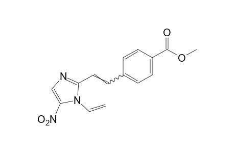 p-[2-(5-nitro-1-vinylimidazol-2-yl)vinyl]benzoic acid, methyl ester