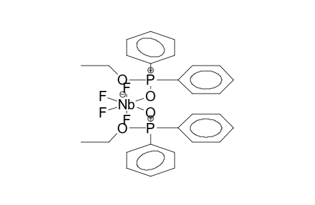 CIS-TETRAFLUORONIOBIUM BIS(O-ETHYLDIPHENYLPHOSPHINATE) COMPLEX CATION