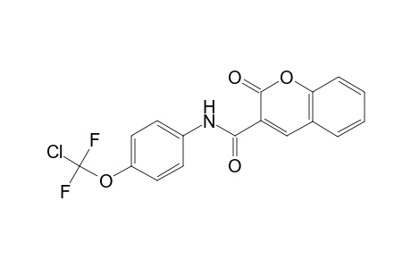 2H-1-benzopyran-3-carboxamide, N-[4-(chlorodifluoromethoxy)phenyl]-2-oxo-