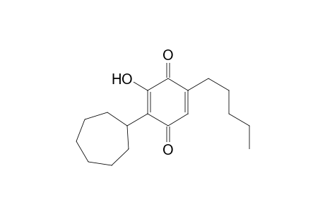 2-Cycloheptyl-3-hydroxy-5-pentylcyclohexa-2,5-diene-1,4-dione