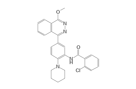 2-chloro-N-[5-(4-methoxy-1-phthalazinyl)-2-(1-piperidinyl)phenyl]benzamide