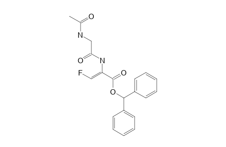 (Z)-2-(2-Acetylamino-acetylamino)-3-fluoro-acrylic-acid-benzhydrylester