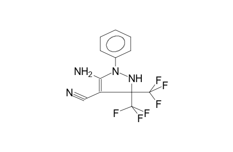 5-AMINO-4-CYANO-3,3-BIS(TRIFLUOROMETHYL)-1-PHENYL-4-PYRAZOLINE