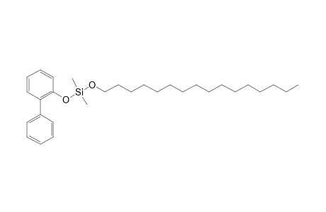 Silane, dimethyl(2-biphenyloxy)hexadecyloxy-