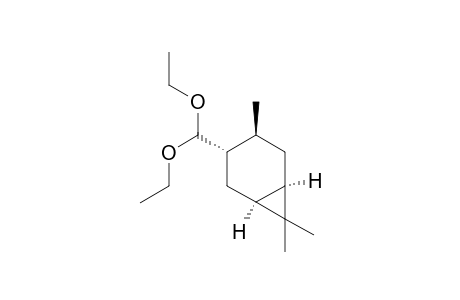 (1S,3S,4S,6R)-3-(diethoxymethyl)-4,7,7-trimethylbicyclo[4.1.0]heptane
