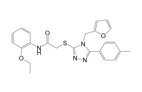 N-(2-ethoxyphenyl)-2-{[4-(2-furylmethyl)-5-(4-methylphenyl)-4H-1,2,4-triazol-3-yl]sulfanyl}acetamide