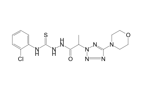 4-(o-chlorophenyl)-1-[2-(5-morpholino-2H-tetrazol-2-yl)propionyl]-3-thiosemicarbazide
