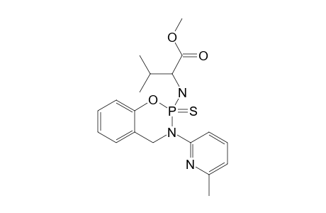 Methyl-3-methyl-2-[3-(6-methyl-2-pyridyl)-2-thioxo-3,4-dihydro-2H-1,3,2-lambda(5)-benzoxazaphosphinin-2-yl]-aminobutanoate