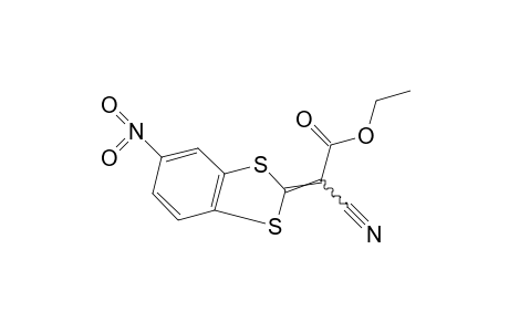 alpha-CYANO-5-NITRO-DELTA^2^,^alpha-1,3-BENZODITHIOLEACETIC ACID, ETHYL ESTER