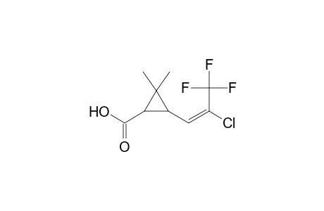 Cyclopropanecarboxylic acid, 3-(2-chloro-3,3,3-trifluoro-1-propenyl)-2,2-dimethyl-