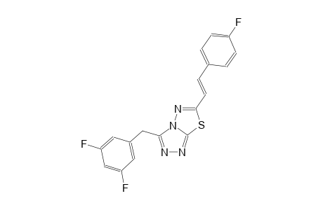 [1,2,4]triazolo[3,4-b][1,3,4]thiadiazole, 3-[(3,5-difluorophenyl)methyl]-6-[(E)-2-(4-fluorophenyl)ethenyl]-