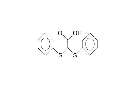 Acetic acid, bis(phenylthio)-