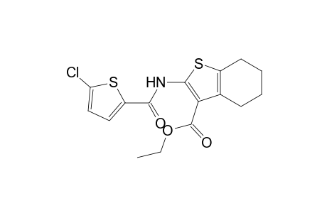 Ethyl 2-{[(5-chloro-2-thienyl)carbonyl]amino}-4,5,6,7-tetrahydro-1-benzothiophene-3-carboxylate