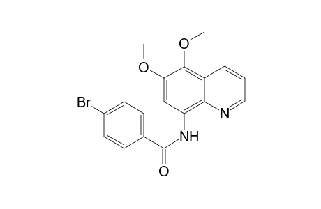 4-Bromanyl-N-(5,6-dimethoxyquinolin-8-yl)benzamide