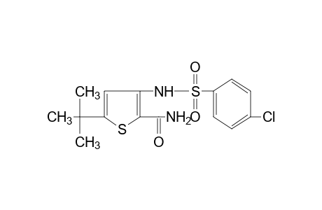 5-tert-butyl-3-(p-chlorobenzenesulfonamido)-2-thiophenecarboxamide