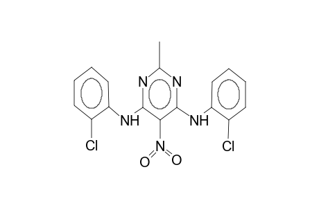 2-methyl-4,6-(2-chloroanilino)-5-nitropyrimidine