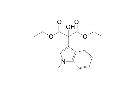 2-Hydroxy-2-(1-methyl-3-indolyl)propanedioic acid diethyl ester