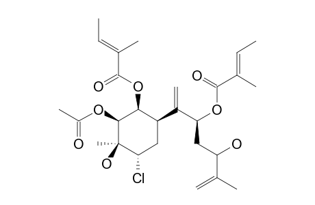 2-BETA-ACETOXY-4-ALPHA-CHLORO-1-BETA,8-DIANGELOYLOXY-3-BETA,10-DIHYDROXY-BISABOL-7(14),11(12)-DIENE