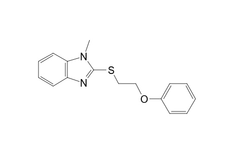 2-[(2-Phenoxyethyl)thio]-1H-benzimidazole, N-methyl