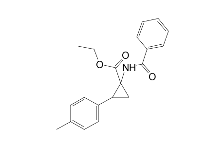 1-benzamido-2-p-tolylcyclopropanecarboxylic acid, ethyl ester