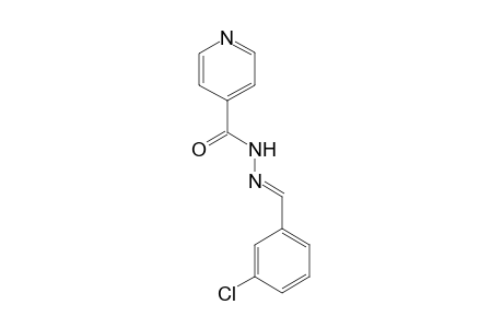 N'-[(E)-(3-chlorophenyl)methylidene]isonicotinohydrazide