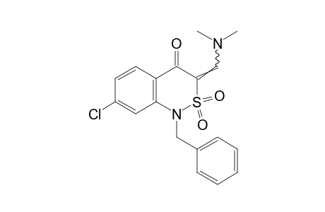 1-benzyl-7-chloro-3-[(dimethylamino)methylene]-1H-2,1-benzothiazin-4-(3H)-one, 2,2-dioxide