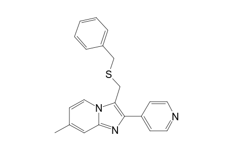 3-[(benzylthio)methyl]-7-methyl-2-(4-pyridyl)imidazo[1,2-a]pyridine