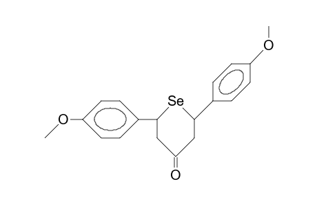 CIS-2,6-BIS-(4-METHOXYPHENYL)-4-SELENANONE