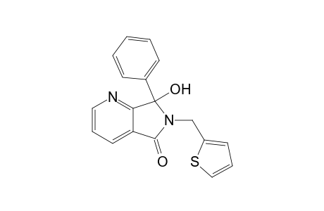 6,7-Dihydro-7-hydroxy-7-phenyl-6-(2-thienyl-methyl)-pyrrolo(3,4-B)pyridin-5-one