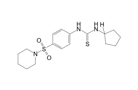 1-cyclopentyl-3-[p-(piperidinosulfonyl)phenyl]-2-thiourea