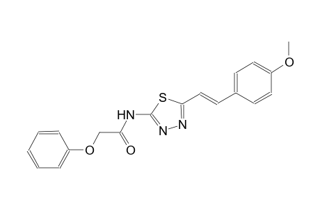 N-{5-[(E)-2-(4-methoxyphenyl)ethenyl]-1,3,4-thiadiazol-2-yl}-2-phenoxyacetamide