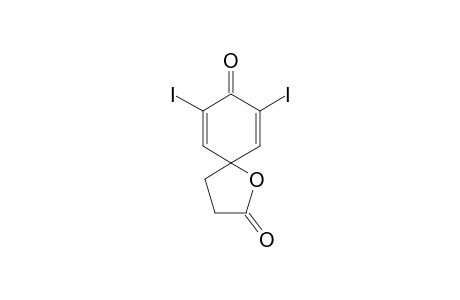 Spiro[tetrahydrofuran-2-one-5,4'-cyclohexadienone], 2',6'-diiodo-