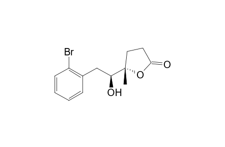 (5S*,1'S*)-5-[2'-(2-Bromophenyl)-1'-hydroxyethyl]-5-methyldihydrofuran-2-one