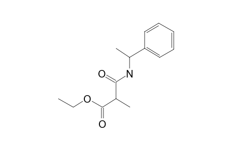 Propanoic acid, 2-[(1-phenylethyl)carbamoyl]-, ethyl ester