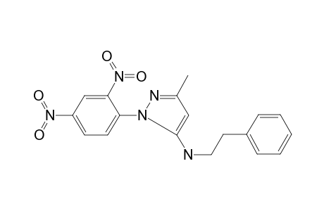 1-(2,4-Dinitrophenyl)-3-methyl-N-(2-phenylethyl)-1H-pyrazol-5-amine