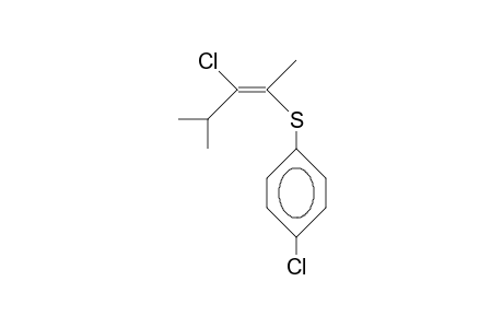 (E)-2-(4-CHLOROBENZENESULFENYL)-3-CHLORO-4-METHYL-2-PENTENE