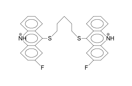 1,5-Bis(2-fluoro-9-acridinylthio)-pentane dication