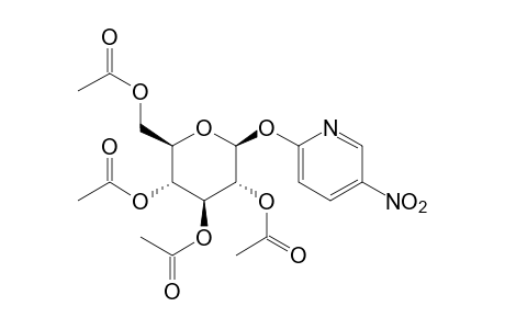 2-[(beta-D-glucopyranosyl)oxy]-5-nitropyridine, tetraacetate