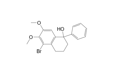 1-Naphthalenol, 5-bromo-1,2,3,4-tetrahydro-6,7-dimethoxy-1-phenyl-