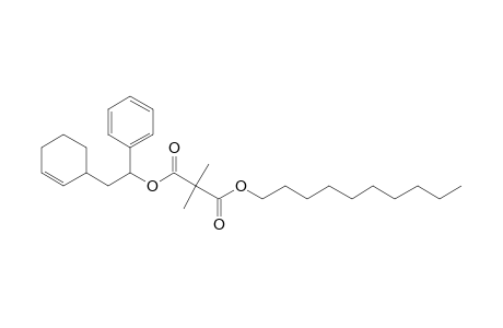 Dimethylmalonic acid, decyl 1-phenyl-2-(cyclohex-2-enyl)ethyl ester