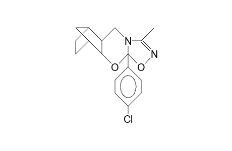 10At-P-chloro-phenyl-6,9-methano-3-methyl-5aR, 6c,7,8,9c,9ac-hexahydro-5H-(1,2,4)oxadiazolo(5,4-B)(1,3)benzoxazine