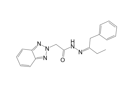 2-(2-benzotriazolyl)-N-[(Z)-1-phenylbutan-2-ylideneamino]acetamide