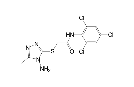 2-(4-Amino-5-methyl-4H-[1,2,4]triazol-3-ylsulfanyl)-N-(2,4,6-trichloro-phenyl)-acetamide