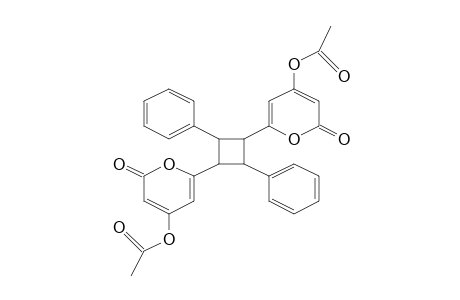 Cyclobutane, 1-.alpha.,2-.alpha.,3-.beta.,4-.beta.-1,3-bis(4-acetoxy-2H-pyran-2-one-6-yl)-2,4-diphenyl-