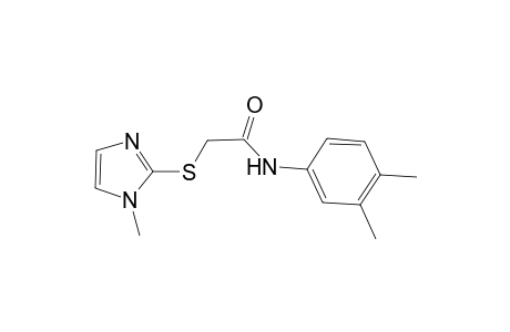 acetamide, N-(3,4-dimethylphenyl)-2-[(1-methyl-1H-imidazol-2-yl)thio]-