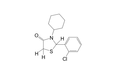 2-(o-chlorophenyl)-3-cyclohexyl-4-thiazolidinone