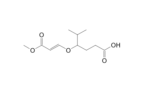 4-[(E)-3-keto-3-methoxy-prop-1-enoxy]-5-methyl-hexanoic acid